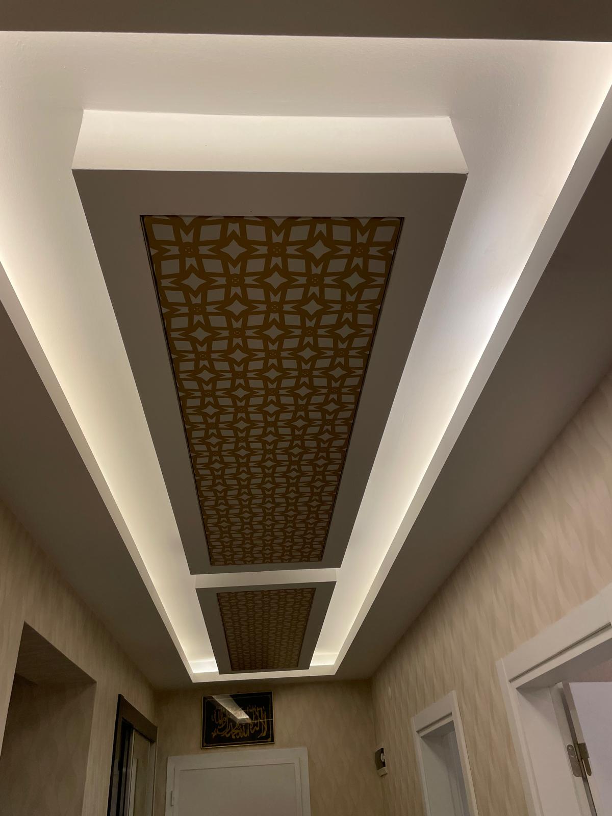 Alçıpan korniş ve LED şerit